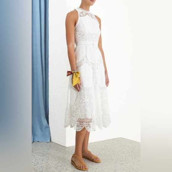 zimmermann bonita crochet dress Delicate textures with bold intention. Hand-crochet creates romantic proportions for Fall 25. #zimmermann